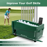 Automatic Golf Tee Machine, Golf Ball Dispenser 100 Golf Balls Automatic Golf Ball Tee Up Machine Golf Ball Pitching Machine 1