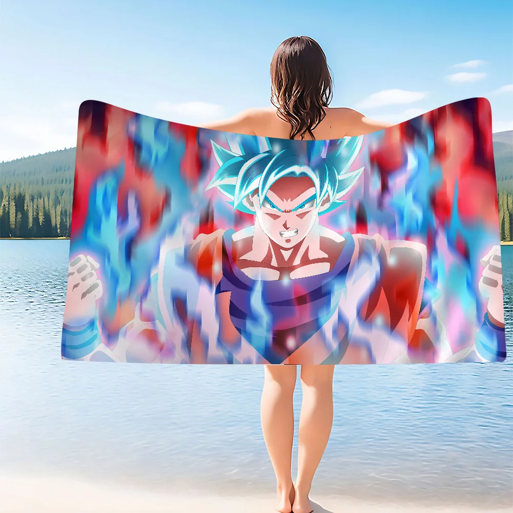 Dragon Ball-G-GOKU Big Microfiber Beach Towels Quick Dry Towel Sand Beach Towels Pool Towel for Travel Swim Pool Yoga 6