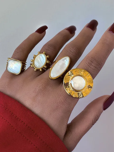 89891-6d6794.jpg Bagues d'ouverture réglables plaquées or 18 carats en acier inoxydable pour femmes, cadeau de fête de fiançailles, bijoux de tempérament 2025