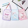 Hello Kitty Purse Kuromi Leather Zippe Portable Document Bag Bank Card Bus Card Passport Bag Card Holder Wallet Passport Cover 4