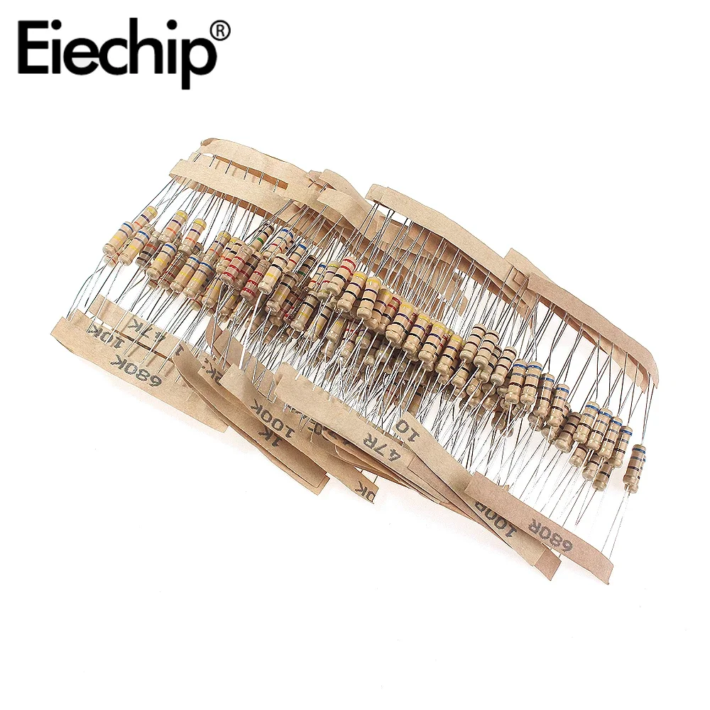 Resistencias De Aluminio 5W 68 Ohm - Pack De 2, Montaje En Chasis, Color Dorado