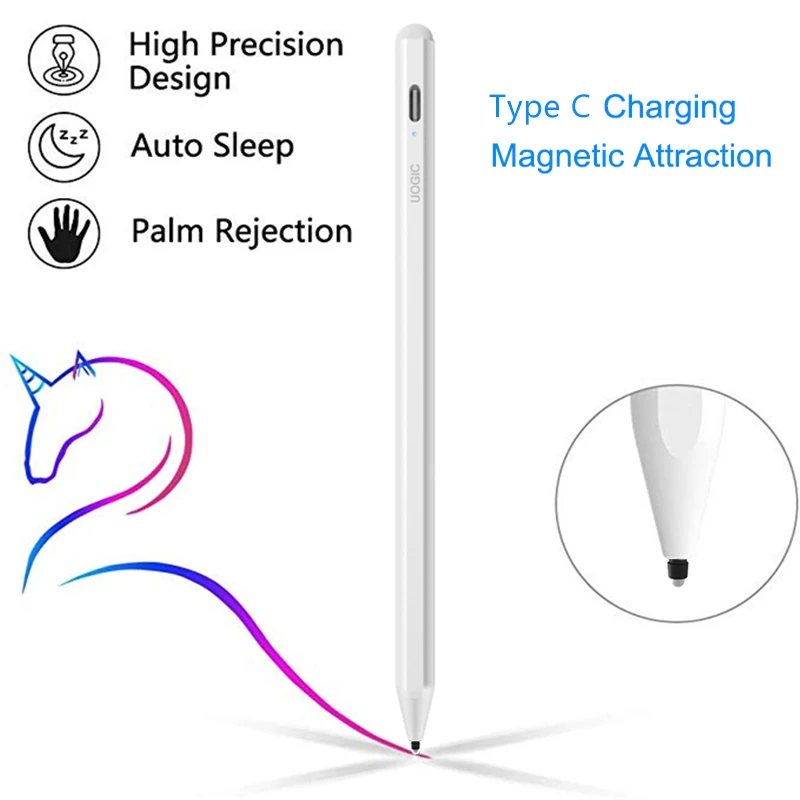

Активный стилус для Ipad, сенсорный экран для Apple Pencil 2 1 iPad Pro 11 12,9 2020 2022 2019 6-го 7-го