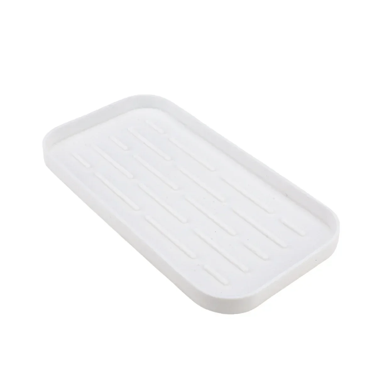 Silicone Drain Tray For Tableware Water Cup Fruit Vegetable Kitchen Sink Organizer Storage Tray Sponge Holder Soap Dispenser