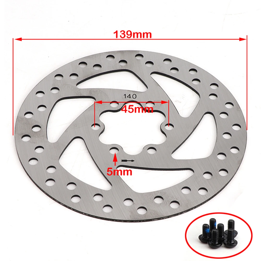 Scooter elettrico 12 pollici ruota gonfiabile E-bike biciclette pieghevoli 12 1/2 x2 1/4 pneumatico camera d'aria cerchio in alluminio 140mm Kit disco freno - immagine 6