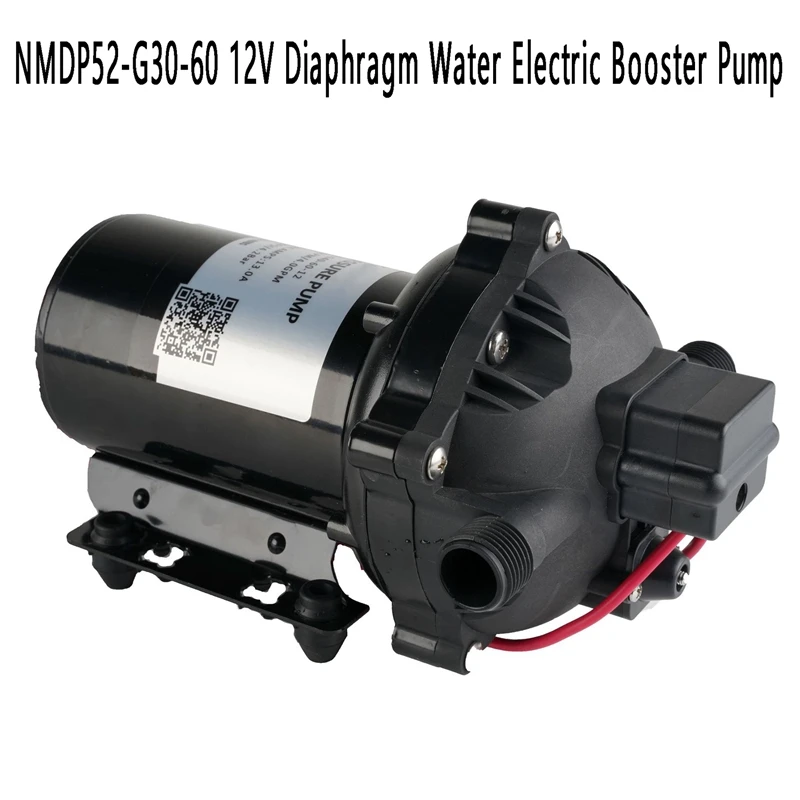 

NMDP52-G30-60 12V Diaphragm Water Electric Booster Pump High Pressure Self-Priming Water Pump Yacht Boat RV Caravan