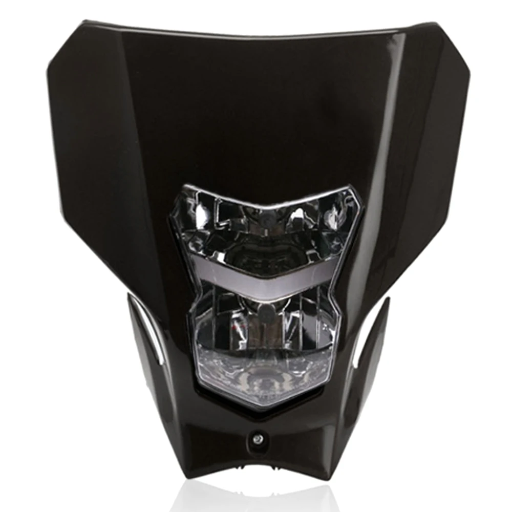 

Мотоциклетная черная галогенная фара, лампа для лобового стекла, фара, обтекательная маска, дневные ходовые огни для Crf450L 450XR 2019 -2020
