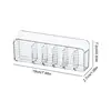 Makeup Wall Organizer Waterproof Cutout Wall-mounted Makeup Organizer Transparent Cosmetics Tray Home Organization Bin 6