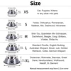 1PC Stainless Steel Pet Bowl Cat Bowl Dog Food Bowl Multi-Specification Anti-fall Food Bowl Food Bowl Feeding Pet Supplies 2