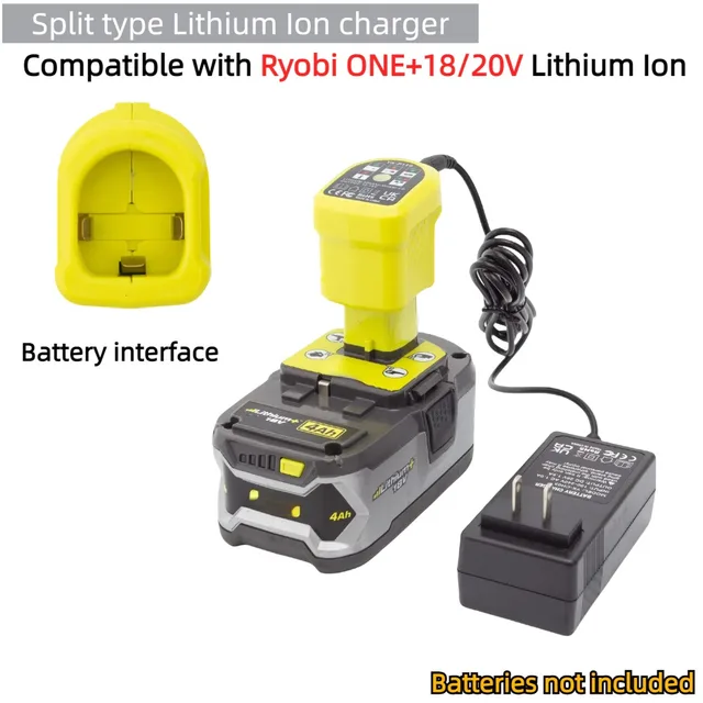 Split type lithium battery charger For Ryobi ONE+18/20V Lithium