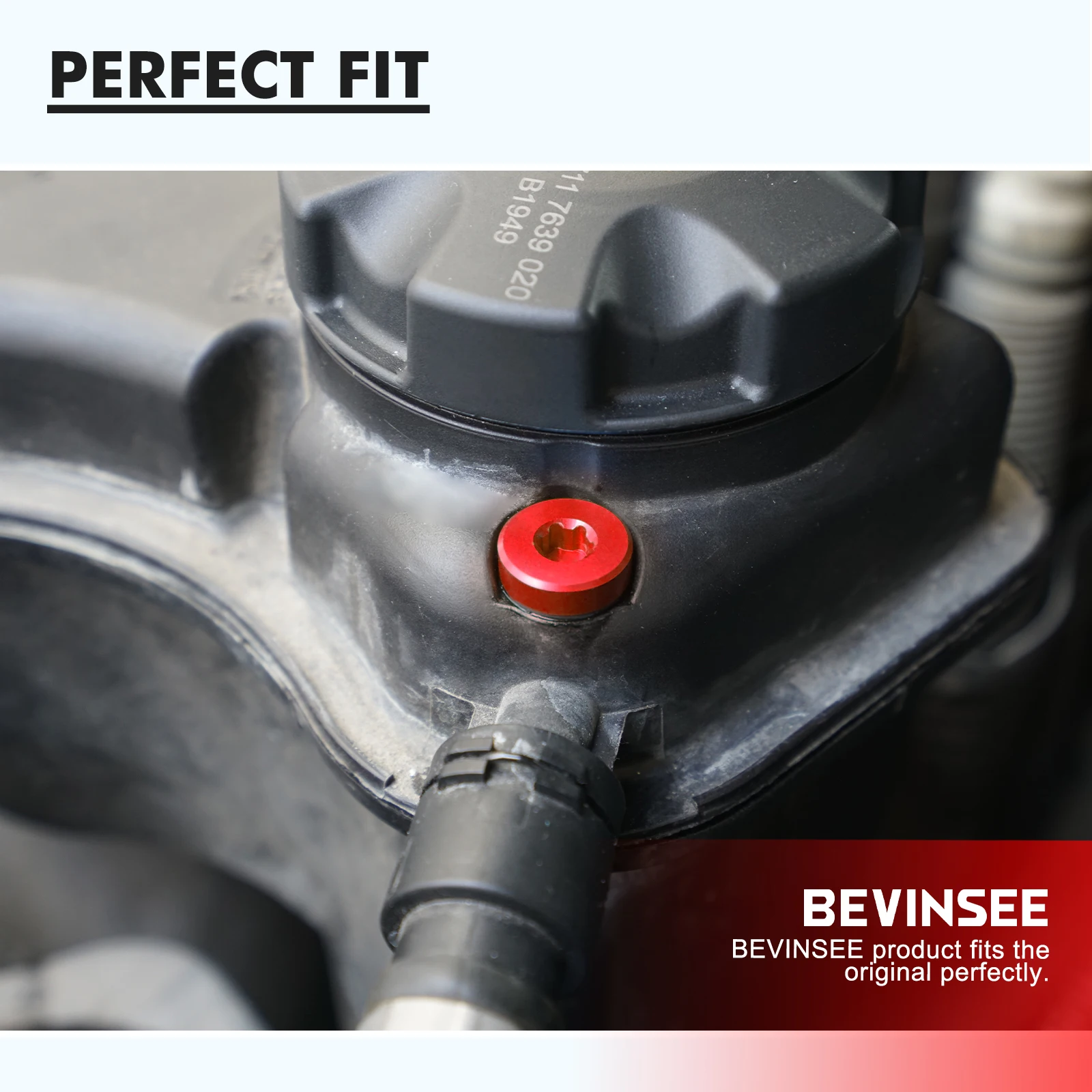 BEVINSEE Coolant Thermostat Housing Bleed Screw For BMW E46 E39 E90 E91 E92 E60 E61 E85 Z4 Breather Valve Bolt Radiator Car Kit