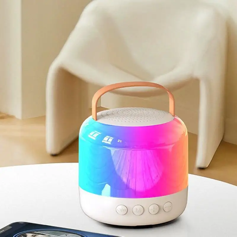 Karaoke Machine Portable Bluetooths Speaker System With 2 Wireless Colorful Microphones Home Family Singing Childrens Gifts