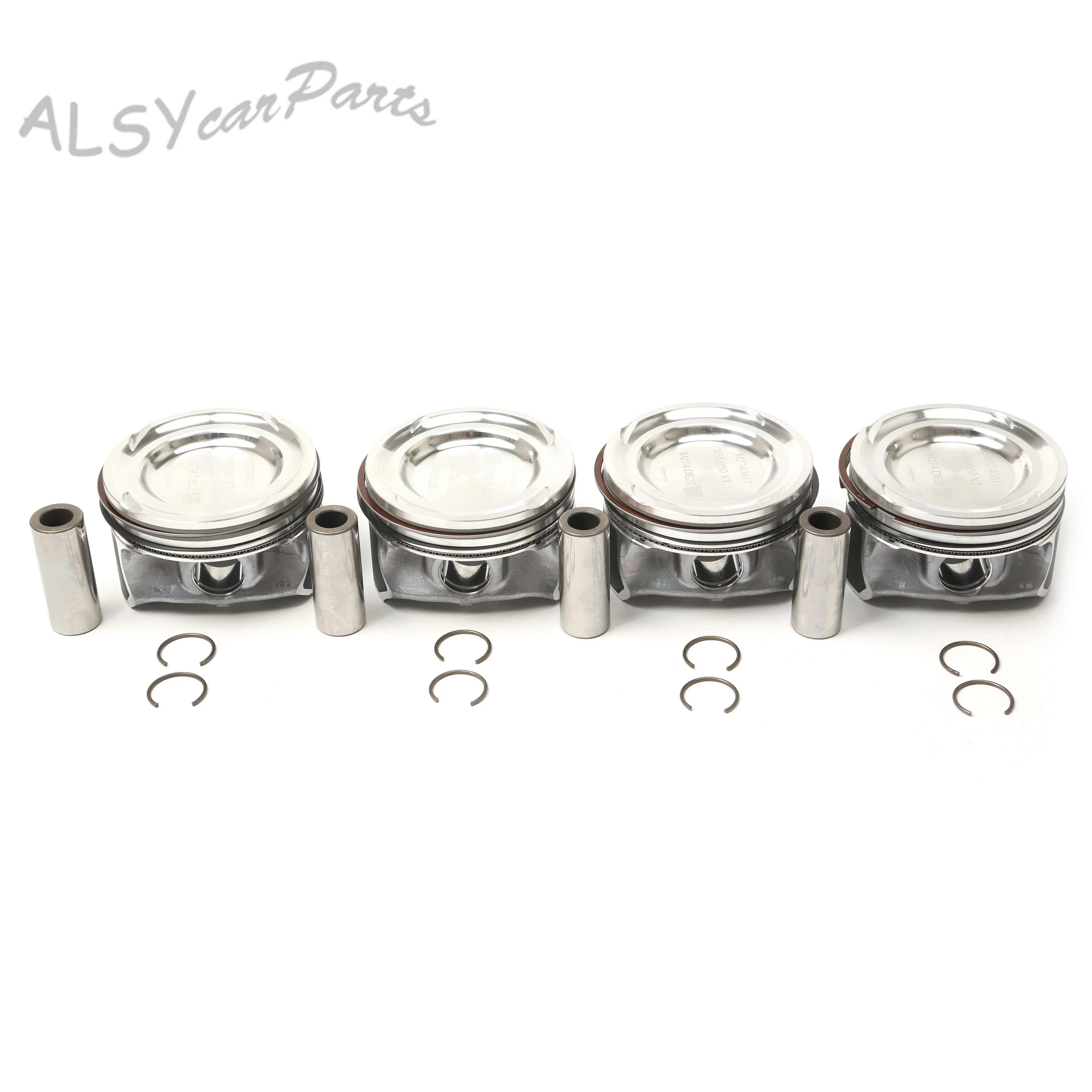 Car Oversized 0.5MM New Pistons Assembly Set A2740301617 For  