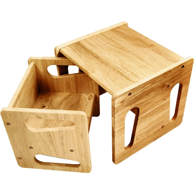 Toddler Table for Montessori homes and preschools. 3 heights