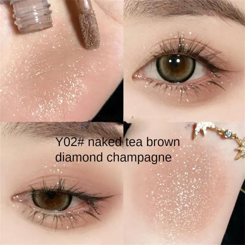 

Double-headed Liquid Eye Shadow Matte Pearlescent Fine Flashing Waterproof Make Up Lasting eye Makeup-free Eye Shadow Cosmetics