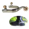 2x Horse Spurs Anti Rust Western Style Spur for Competition Equipments Brown 2