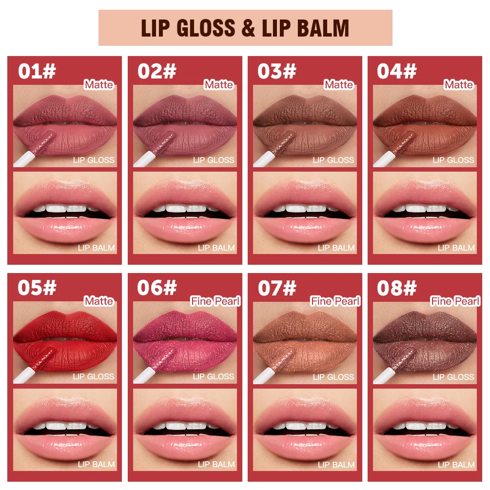 Double Head Matte Liquid Lipstick & Lip Plumper Oil Waterproof Long-Lasting Makeup Lip Balm Reduce Fine Lines Lipgloss Cosmetics