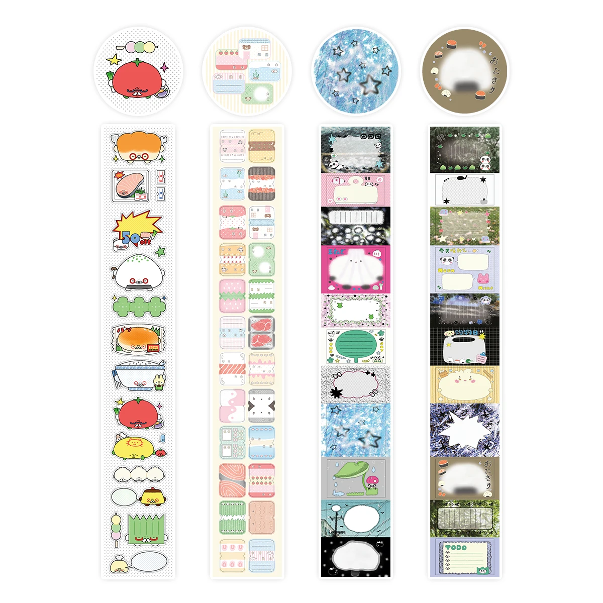 Writable Die-cut Sticker Tapes Label Index Washi Tape For Arts Diy Album Journal Planner Scrapbooking Adhesive Tape