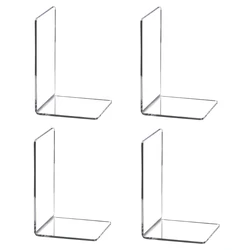 Clear Acrylic Book Display Stand (4Pcs)