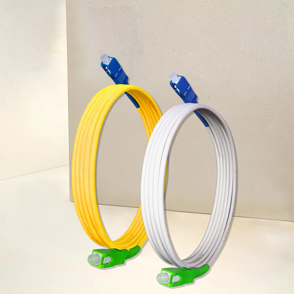SC/APC-SC/UPC Fiber Patch Cord Fiber Optics Indoor FTTH 2m/5m/15m Extension Cable Optic Cable for Internet Jumper fiber optic cable