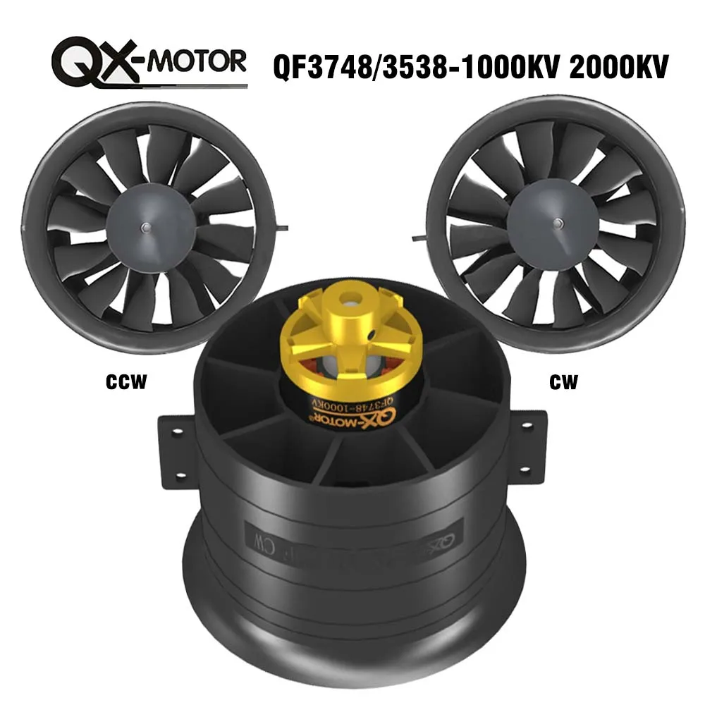 

QX-MOTOR 80 мм EDF 12 лезвий CW CCW с бесщеточным Мотором 6S 12S для FMS / FREEWING радиоуправляемых моделей самолетов