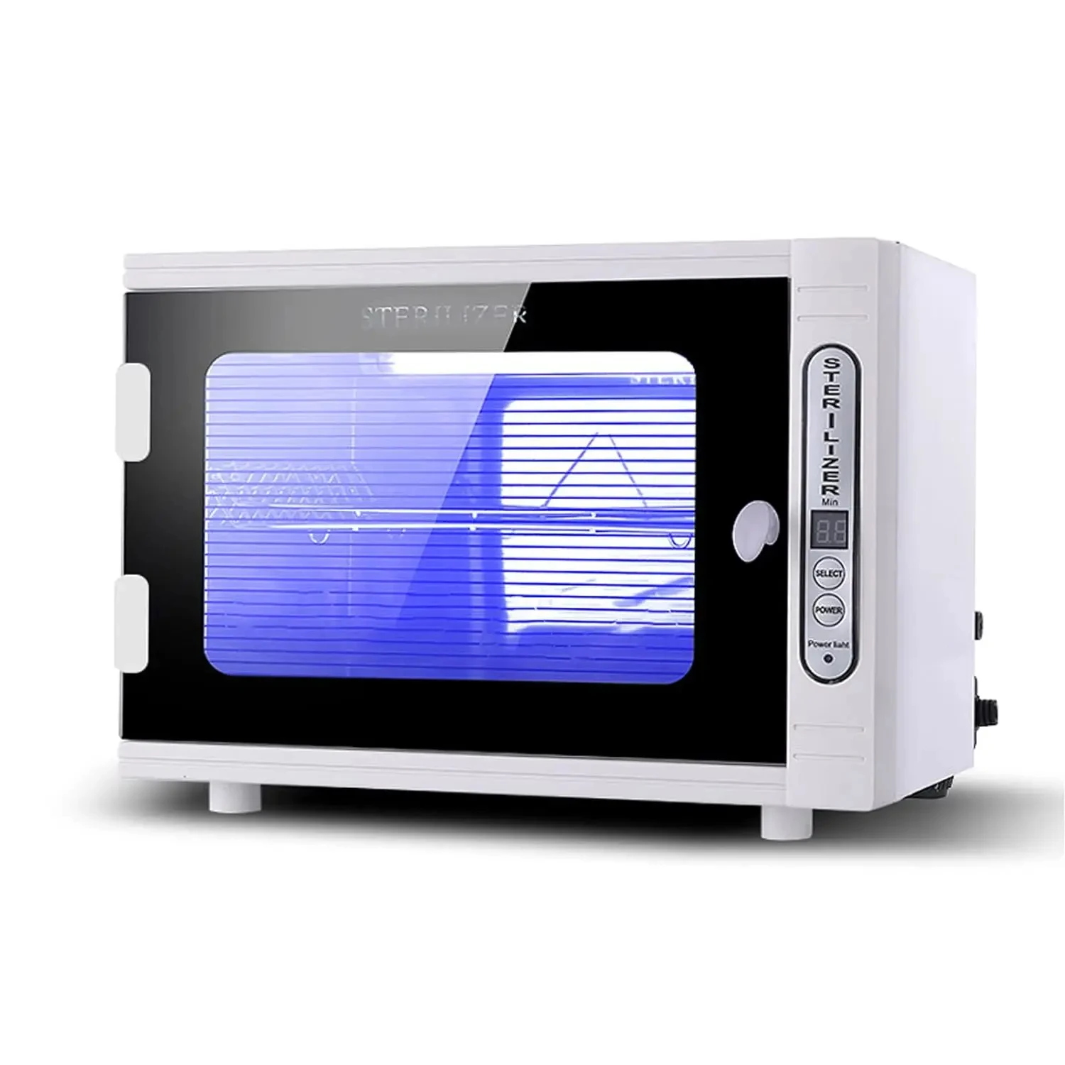 Nail Tool Sterilizer 12L Large Capacity Nail Tool Cleaning Machine Cabinet Box with Stainless Tray for Spa and Beauty Tools