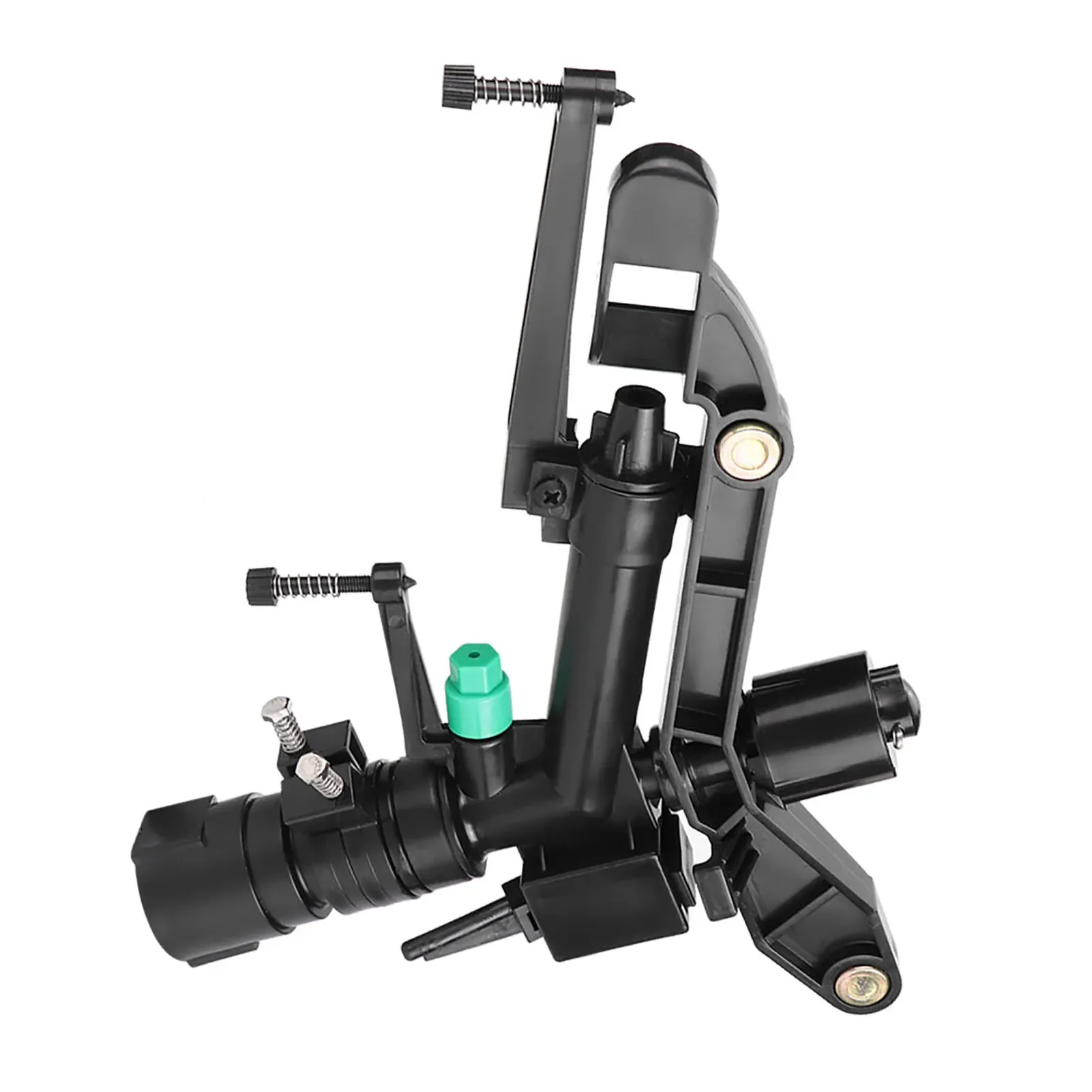 G1 Rotating Rocker Arm Irrigation Nozzle Dual Outlet Female Thread Sprayer Head Adjustable Watering Sprinkler for Garden Lawn