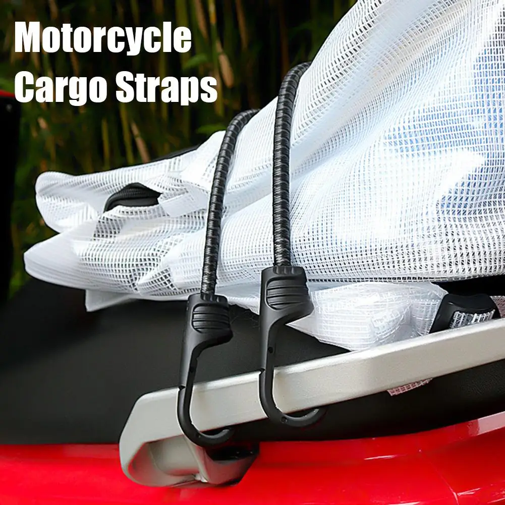 Runk Bicycle Hook Rope Elastic Luggage Rope Motorcycle Cargo Fixing Belt Elastic Reinforcement Binding Belt 30/45/60/90/100cm