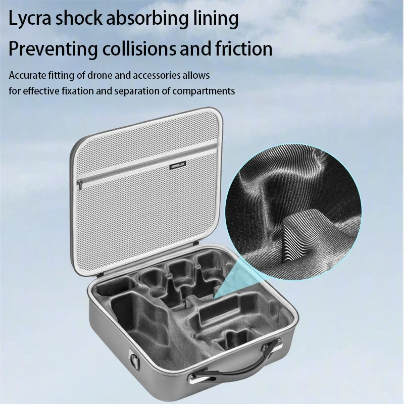 For DJI Mavic 3 Pro/Classic Accessories Storage Bag Travel Carrying Case PU Portable Shoulder Bag drone accessories drone storage bag dji case drone case For DJI RC/RC PRO Case