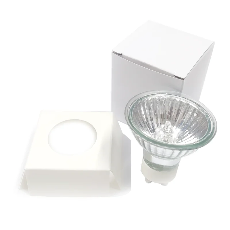 Enhanced Halogen Spotlight Bulb, 35W/50W, GU10 Base, White Glass, 220V