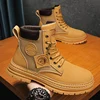 Adult Shoes for Men Trend Boots Cowboy Boots for Boy Motorcycle Boots Wear-resistant Man Shoes Running Sneakers Men