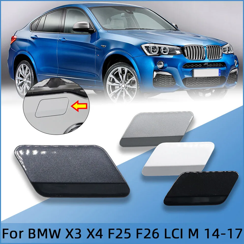 Auto Parts Headlight Washer Cover Cap for BMW X3 X4 F25 F26 LCI M-Sport 2014-car headlight washer nozzle cover