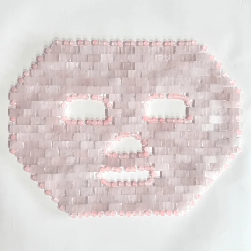 Natural Jade Eye Face Mask Massager Pink Cooling Sleep Eye Facial Mask Relax Sleep Massager Cold Therapy SPA Mask Beauty Tools