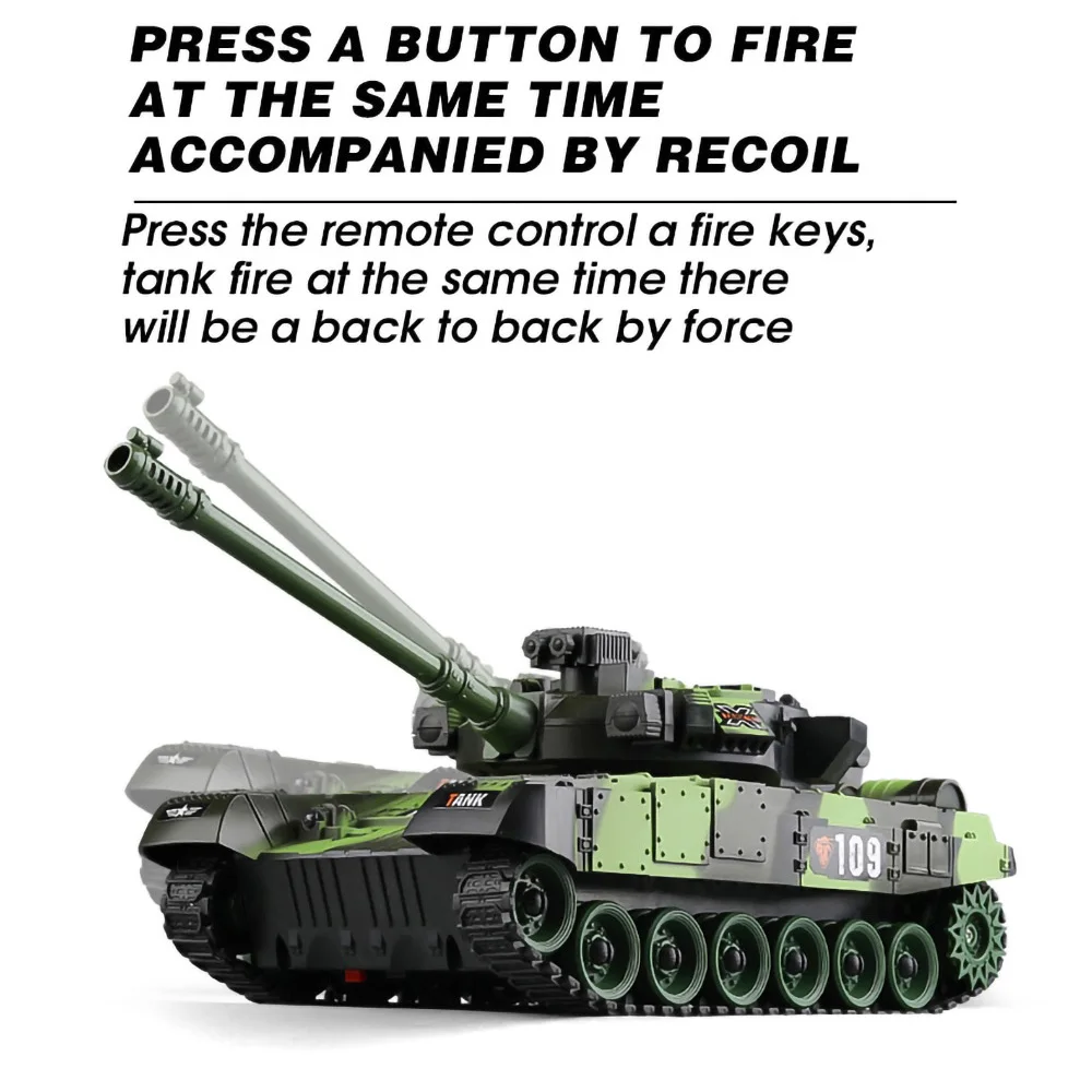 RC Tank Military War Battle United States M1 Leopard 2 Remote Control Car Tactical Model Electronic Toys for Boys Children Gift 2
