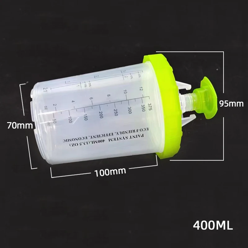 50pcs Bulk Sale Spray Gun Paint Tank Spray Gun Mixing Cup 400ml Disposable Measuring Cup Type H/O Quick Cup For Car Paint tools led digital display fish tank thermometer high precision electronic measuring water thermometer aquarium thermometer