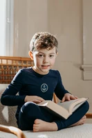 Ensemble pyjama en coton modal AS SS2026, vêtements de mode pour enfants, vêtements assortis pour la famille, vêtements décontractés confortables pour garçons et filles 4