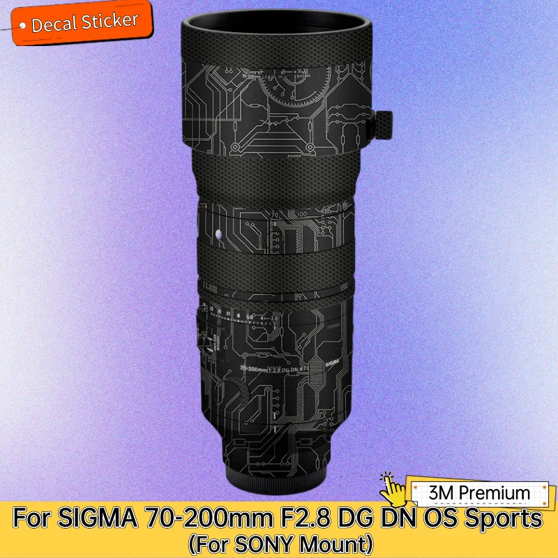

Для SIGMA 70-200 мм F2.8 DG DN OS Sports для SONY Mount наклейка на рассеиватель защитное покрытие для кожи 70-200 2,8 F/2,8 DGDN