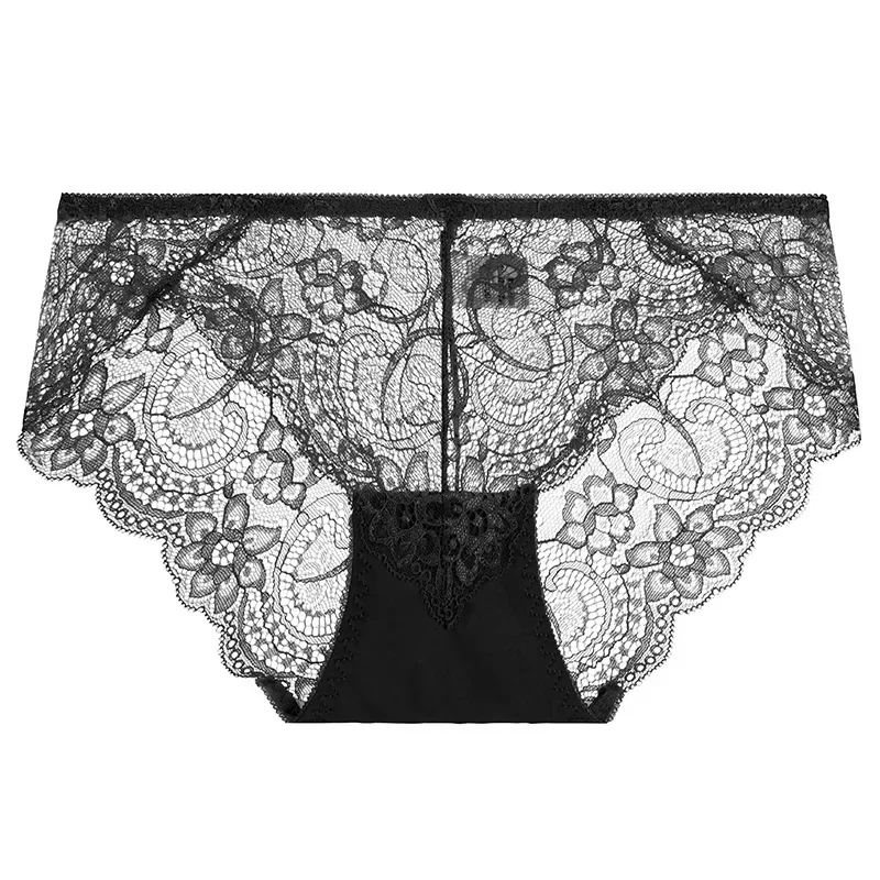 

New lace lace floral sexy cotton women's briefs girls day comfortable skin friendly spot women's briefs