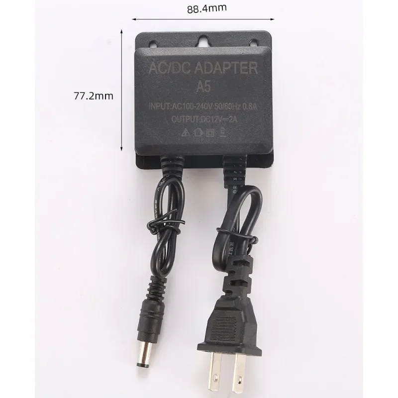 ESCAM Power Supply AC DC Charger Adapter 12V 2A EU US Plug Waterproof Outdoor for Monitor CCTV CCD Security Camera images - 6