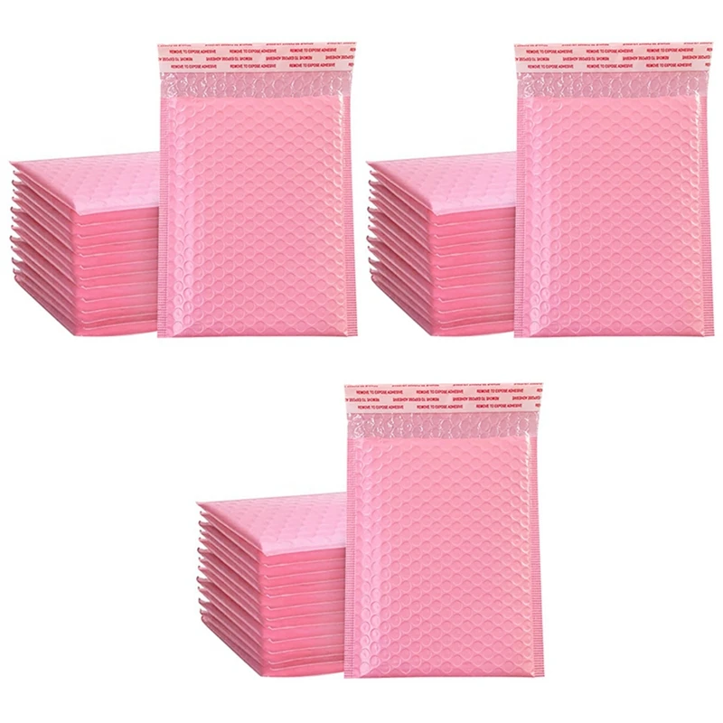 

NEW-150PCS пенопластовые конверты, самозапечатывающиеся конверты, мягкие конверты со стандартным розовым цветом
