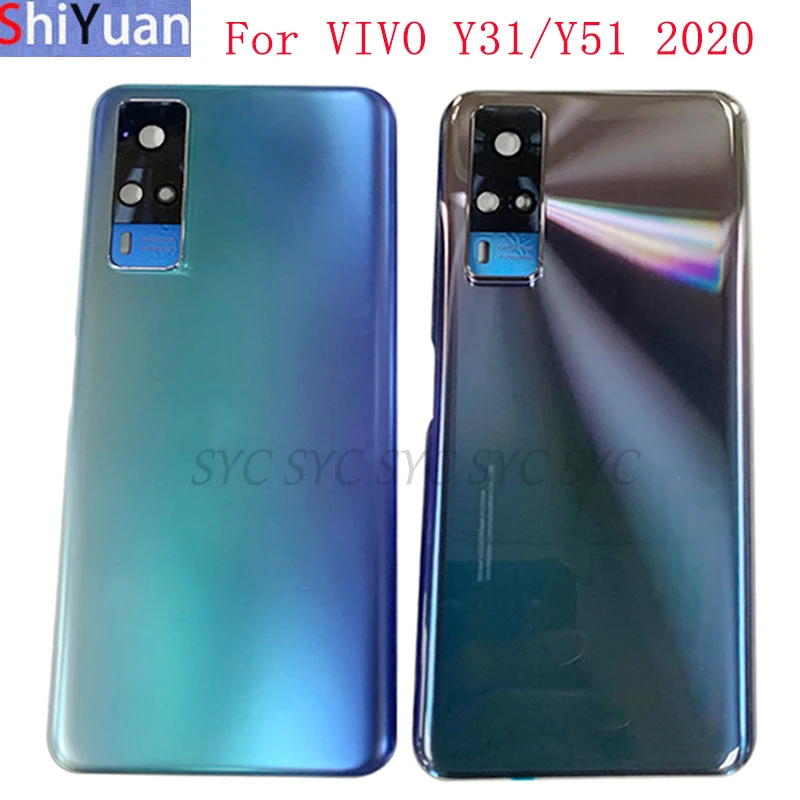 

Оригинальная Крышка батарейного отсека, задняя крышка для VIVO Y31 Y51 2020, задняя крышка с логотипом, запасные части для ремонта