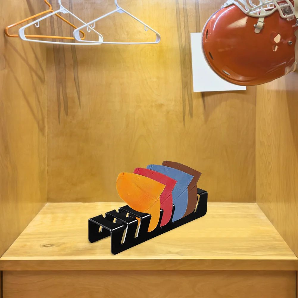 Hat Stand for Baseball Caps Acrylic Hat Organizer for 7 Baseball Caps Hat Display Stand for Bedroom Living Room Closet Dresser