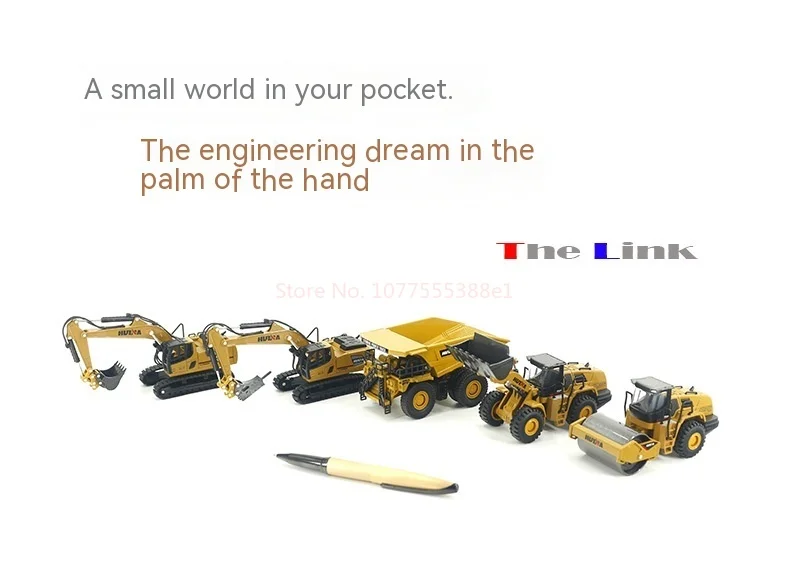 S2c7a06172ab545cc99d7de44d822de9cj Huina zabawkowy samochód dla dzieci ceglana ciężarówka wywrotka ładowarka rolkowa zestaw urządzenie inżynieryjne model koparki samochodu