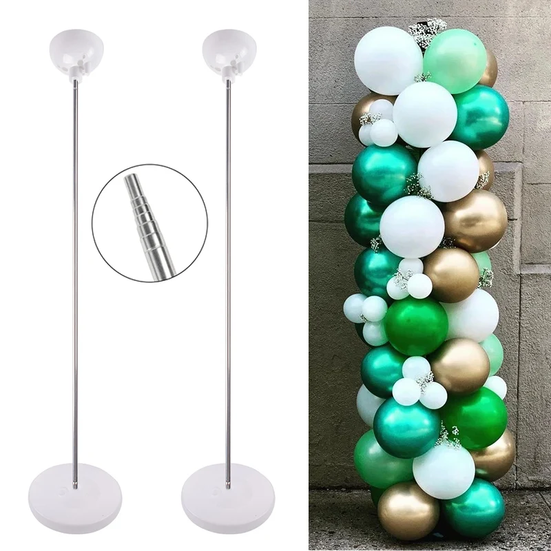 1/2set Adjustable Balloon Column Kit Balloons Tower Pillar Reusable Metal Telescopic Ballon Stander for Birthday Wedding decor