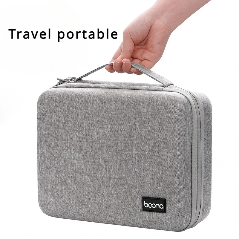 Hard Case Digital Storage Bag Travel Power Bank Data Cable Organizer Bag Mobile Phone Charger Protective Case Large Capacity