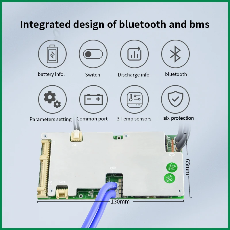 JBD 스마트 BMS 블루투스 앱 밸런스 보호 보드, 6S-22S, 13S, 14S, 16S, 48V, Lifepo4 리튬 이온 배터리, 40A, 50A, 80A, 100A