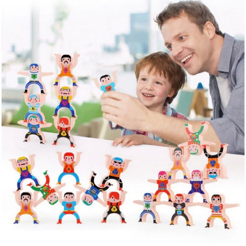

Kids Plastic Stacking Blocks Toys Balanced Stacking Game
