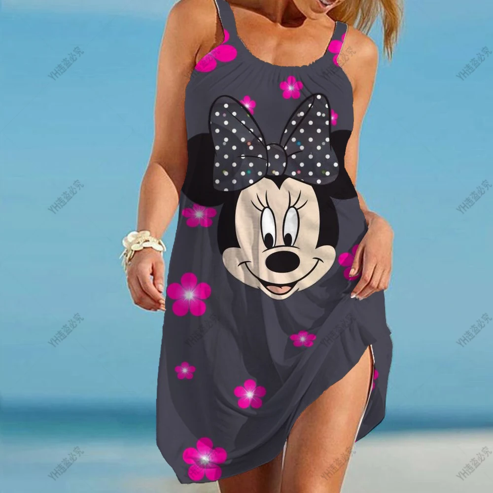 

Женские летние сарафаны 2024, модная летняя женская одежда Disney, облегающие платья для женщин 2024, Привлекательное платье, новинка 2024
