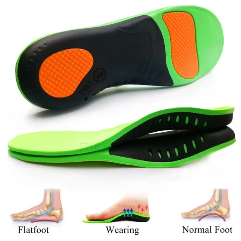 High Arch Support Insoles Orthopedic Shoes Sole Feet Arch Pad Relieve Plantar Fasciitis Pain Flat Foot Sports Shoes Insert
