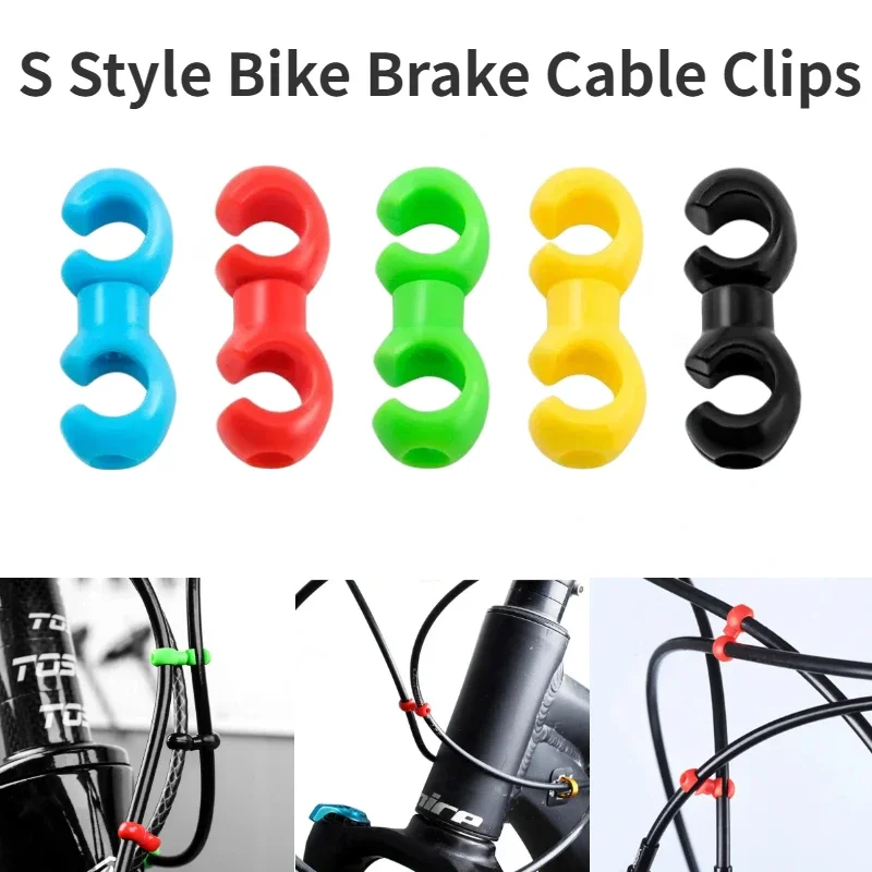 Bike Cable Clips Rotatable MTB Brake Shift Gear Guide Line Clips for Cycling