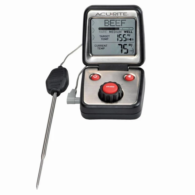 AcuRite Digital Thermometer with 10' wired Temperature Sensor Probe &  Humidity